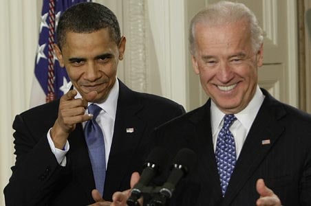Joe Biden uses the F word as Obama signs healthcare Bill