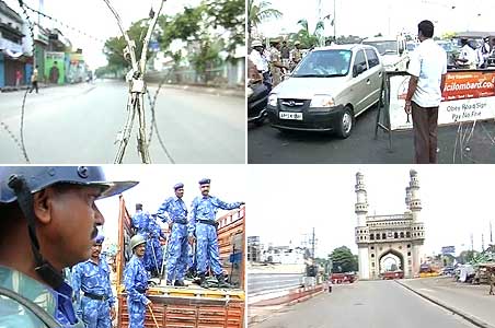 Old Hyderabad tense curfew to continue till 6 pm