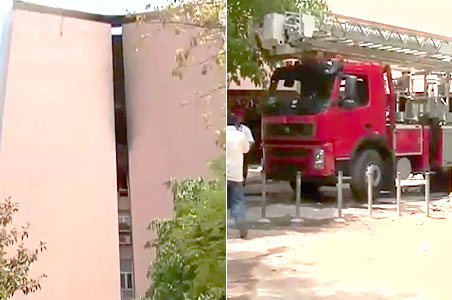 Delhi building fire under control, 8 rescued
