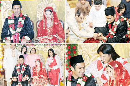 Finally, Shoaib and Sania, just married