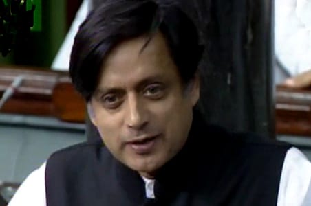 Shashi Tharoor statement in Lok Sabha