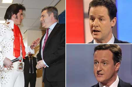 Set for Heartbreak Hotel? UK's Brown enlists Elvis