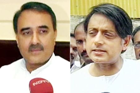 Praful Patel, Tharoor have long chat in Lok Sabha
