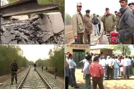 Terror hits Kashmir's first rail service, track blown up