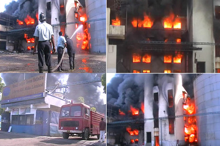 Fire at Thane's oil mill, no casualties