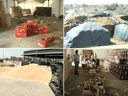 Liquor stored in govt godown, grains rot in the open Liquor stored in govt godown, grains rot in the open