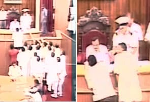 Cong MLAs cry 'hijack' and climb Orissa Speaker's podium