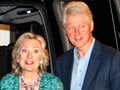 Bill Clinton makes public appearance on Chelsea's wedding eve