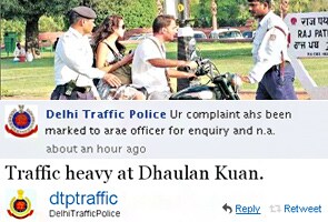 Delhi traffic cops use Facebook, Twitter to nab offenders