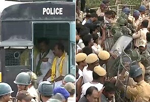 After bus yatra, Chandrababu is arrested
