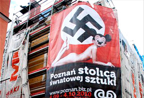 Nazi Mickey Mouse poster causes stir