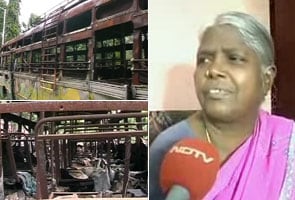 Watch: Her daughter died in fire in college bus