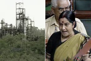 Bhopal case a corporate manslaughter: Sushma Swaraj