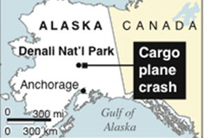 Cargo-type plane crashes at Denali National Park in Alaska