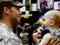 Happy home coming for US troops from Iraq