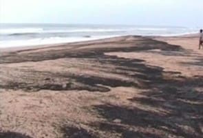 Oil spill off the Yanam coast in Andhra Pradesh