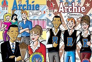 Obama, Palin to feature on Archie comics cover