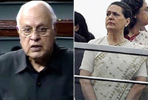 Farooq Abdullah meets PM, Sonia