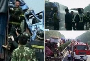 China motorway pile-up kills eight
