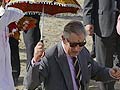 Prince Charles shakes a leg with Indian villagers