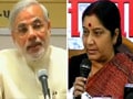 Ad praising Narendra Modi targets Sushma Swaraj