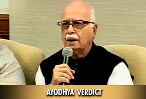 Ayodhya Verdict: Feel vindicated about rath yatra, says Advani