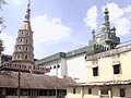 Mosque windows open into Hindu temple