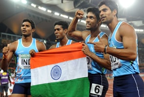 India win bronze in men's and women's 4x100m relay races