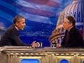 In 'Daily Show' visit, Obama defends record