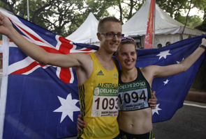 Oz couple win medals in 20 km walk