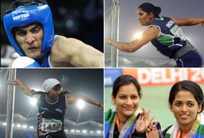 Pooniya leads clean sweep of discus medals, Vijender shocked