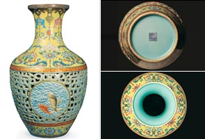 Chinese vase fetches $69.3 million at London auction