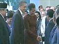 Minister makes a fuss over Michelle Obama handshake
