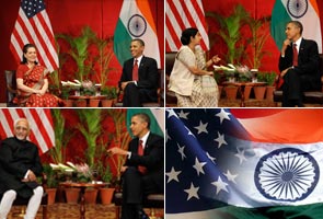 Sonia Gandhi, Sushma Swaraj call on Obama