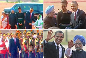 Obama greeted with grandeur in India 