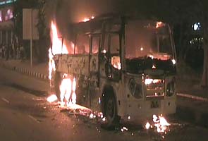 Bus catches fire, no injuries reported