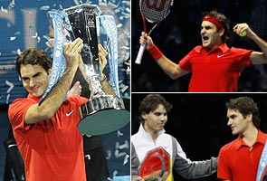 Roger Federer beats Nadal to win ATP finals trophy