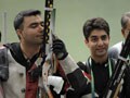 Bindra, Narang, Rajput win silver in team shooting