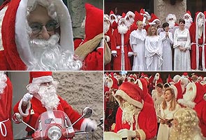 Santas gather for annual convention before festivities begin