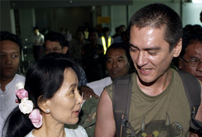 Suu Kyi reunited with son she last met 10 years ago