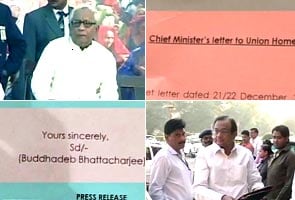 Buddhadeb's letter to Home Minister Chidambaram