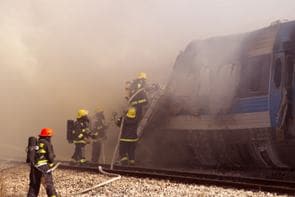 Israeli train catches fire, injuring 48