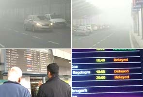 Fog plays havoc with flight schedules