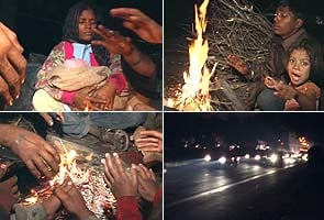 Delhi: Winter misery for pavement dwellers Delhi: Winter misery for pavement dwellers