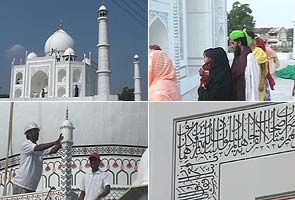 Artists make folding Taj Mahal replica in Gujarat