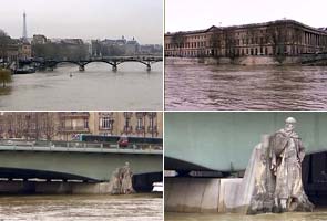 Seine River swells due to heavy snow in Paris