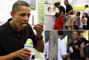 Obama, in shorts, steps out for treat in Hawaii