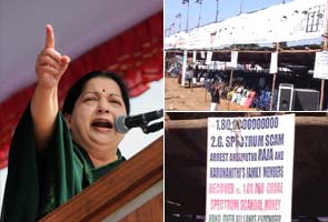 Jayalalithaa's AIADMK fasts on A Raja's turf