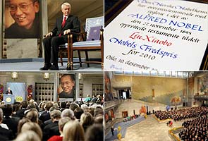 At Peace Prize ceremony, winner's chair stays empty