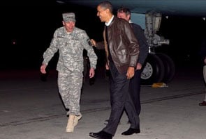 US President Barack Obama lands in Afghanistan for unannounced visit